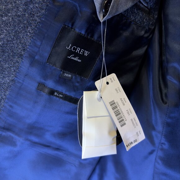 J Crew Ludlow British Wool-Cotton Suit Jacket - Picture 5 of 6